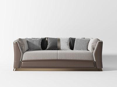 3d沙发组合装饰品模型