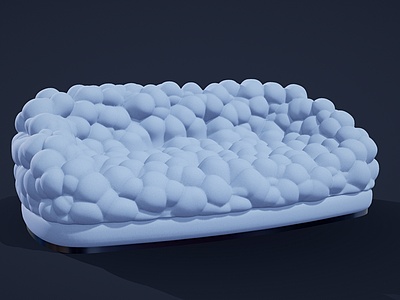 3d异形云朵型个性沙发模型