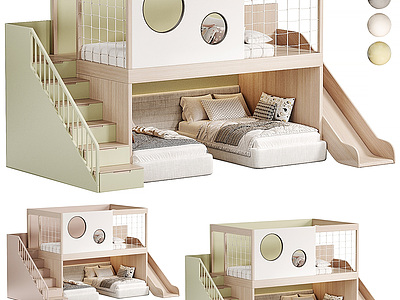 3d儿童卧室模型
