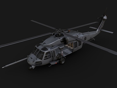 3d直升机武装直升机模型