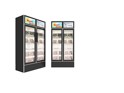 3d自动智能冰柜模型