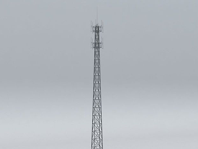3d通信塔基站信号塔模型