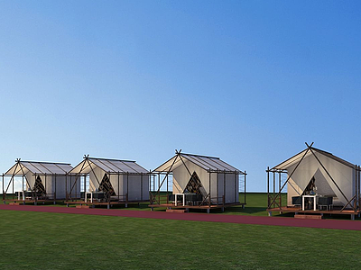 帐篷式酒店模型3d模型