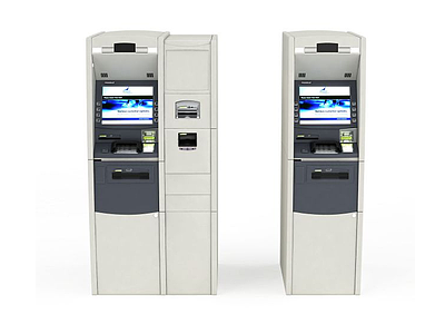 自助ATM取款机模型3d模型
