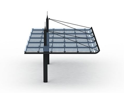 玻璃雨棚模型3d模型