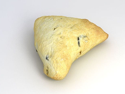 3d三角面包模型