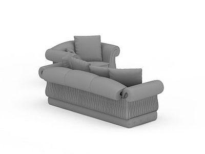 简约客厅沙发模型3d模型