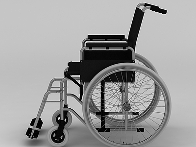 3D医用轮椅模型