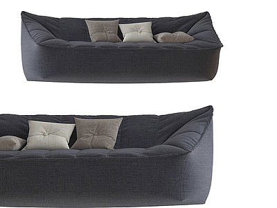 3d现代休闲沙发慵懒式模型