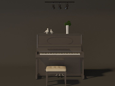 钢琴3d模型