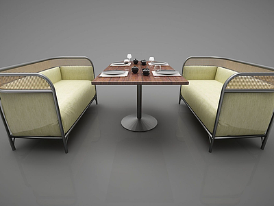 餐厅桌椅模型