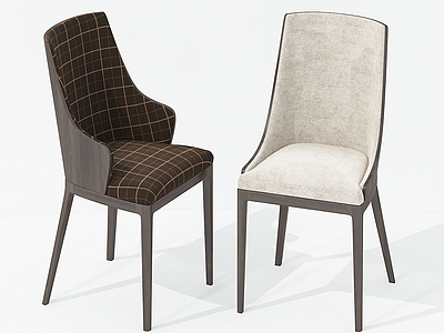 现代布纹单人座椅单椅模型3d模型
