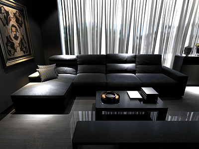 室内沙发模型3d模型