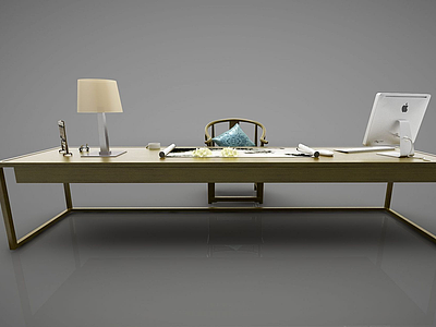 3d办公桌模型