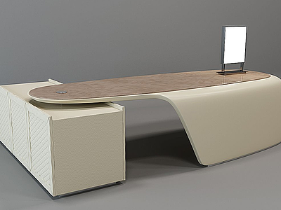 班台老板台桌模型3d模型