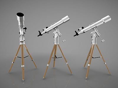 3d望远镜模型