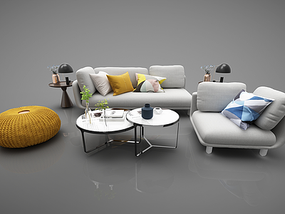 3d沙发组合模型