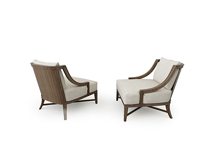 3d现代家具休闲椅模型