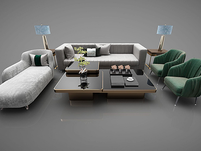 沙发组合3d模型