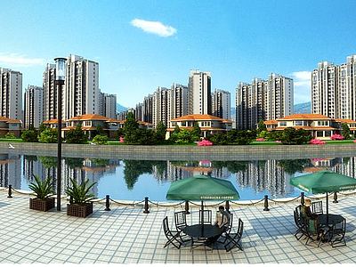 中式住宅模型3d模型