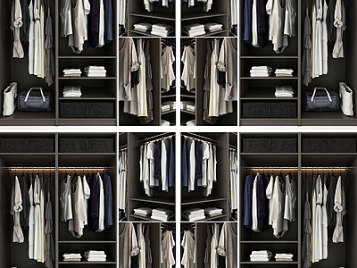 3d衣橱衣柜模型