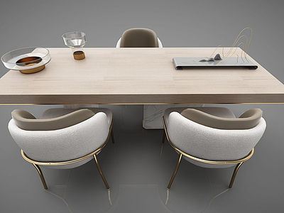 餐桌组合模型3d模型