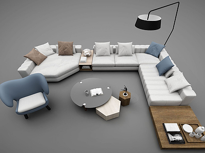 3d沙发组合模型