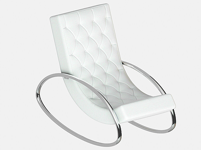 3d现代休闲摇椅单椅模型