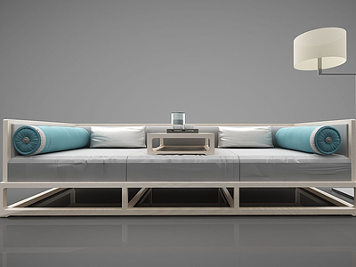 3d现代简约三人沙发模型