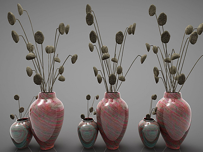 现代花瓶摆件模型3d模型