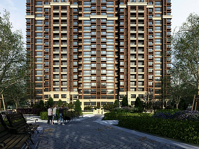 中式高端住宅模型3d模型