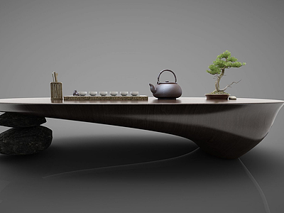 3d新中式风格家具模型
