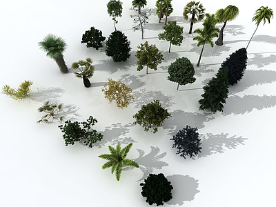 3d树木合集模型