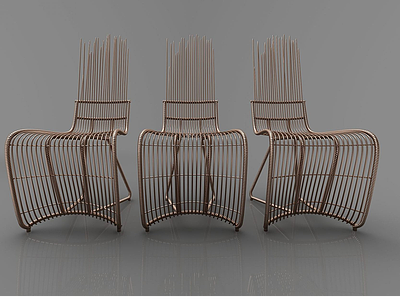 C4D现代风格休闲椅子模型模型