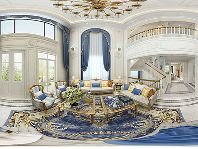 欧式客厅3d模型