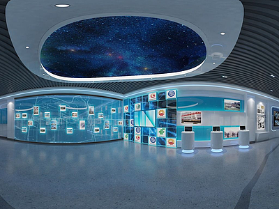 科技展厅展馆模型3d模型