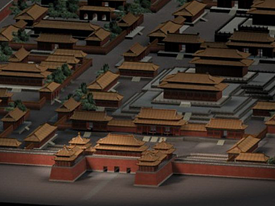 3d故宫古建筑模型