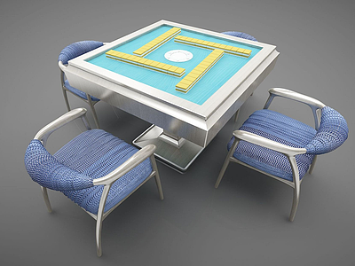 现代麻将桌模型3d模型