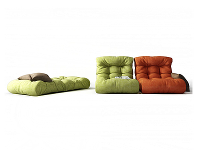 现代懒人沙发模型3d模型