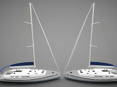 创意小船组合3d模型