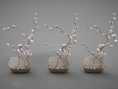 3d装饰植物模型