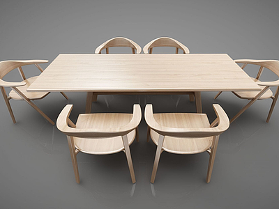 餐桌组合模型3d模型