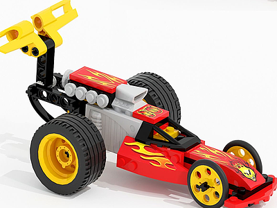 3d儿童飞车玩具模型