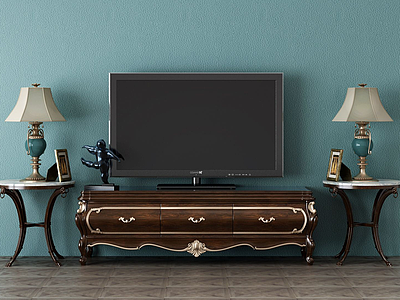 家具组合电视柜模型3d模型
