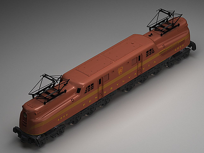 3D玩具火车模型