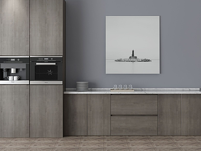 家具饰品组合厨柜模型3d模型