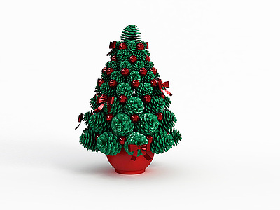 圣诞盆景模型3d模型