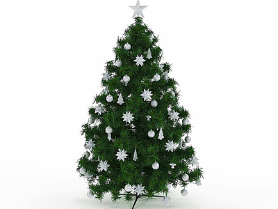 3d装饰圣诞树模型
