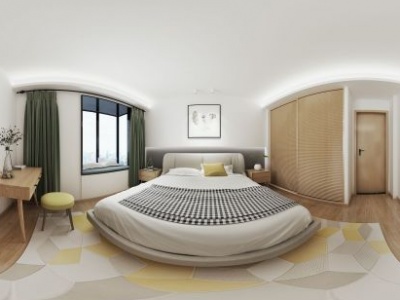 现代简约卧室模型