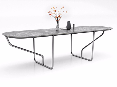 创意金属边桌模型3d模型